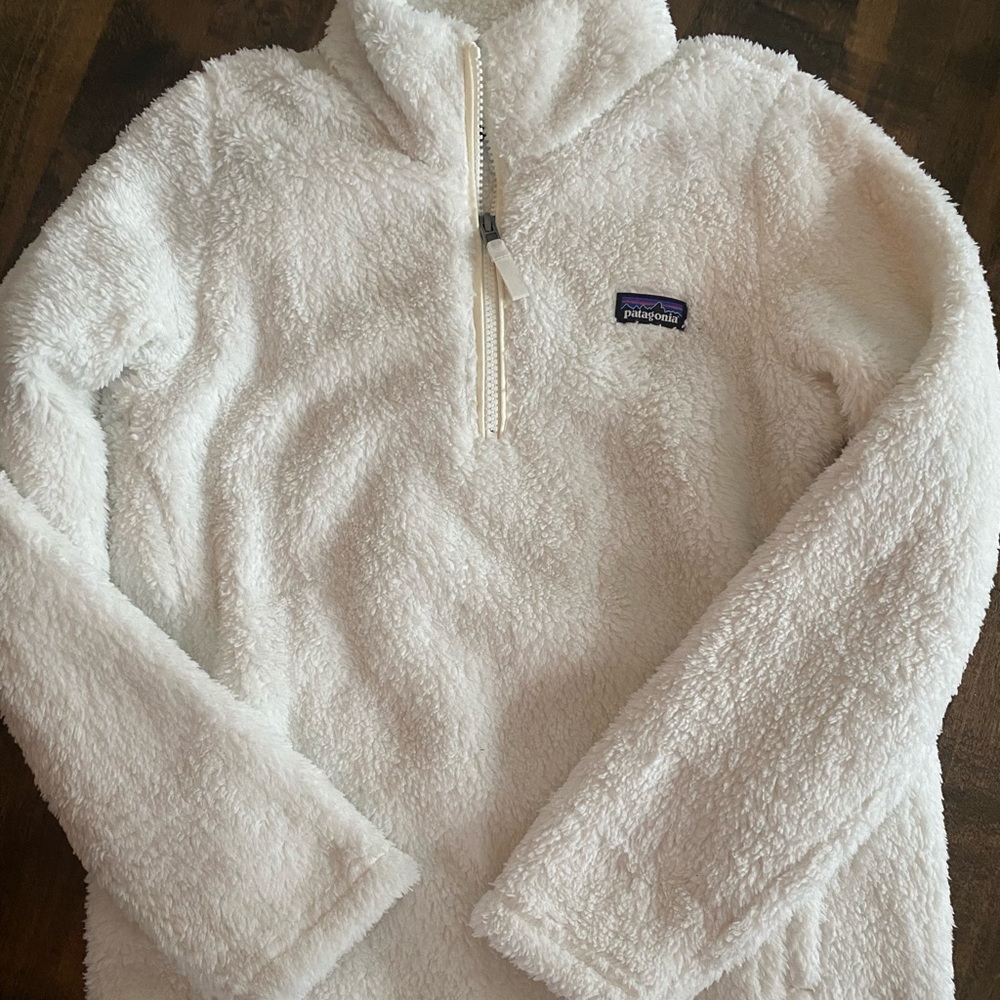 Patagonia half zip girls sherpa pullover
